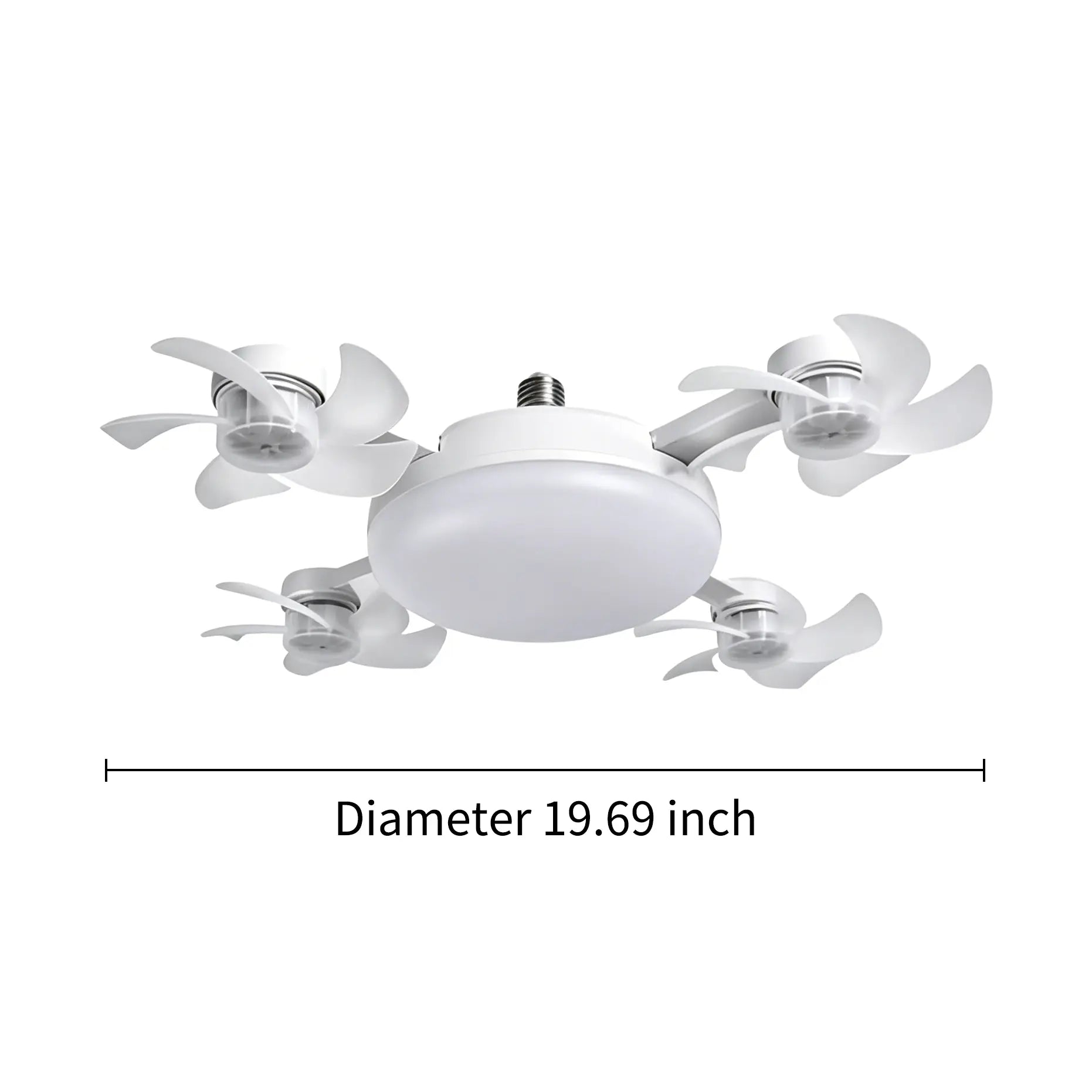 💡 E27 Socket Ceiling Fan Light – 2-in-1 LED Fan Bulb with Remote Control for Bedroom, Kitchen & Home Cooling