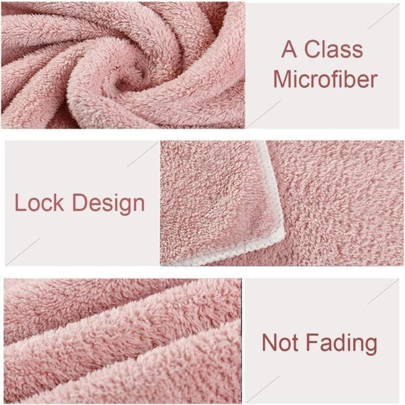 🧖‍♀️✨ 3PC Microfiber Hair Towel Caps – Ultra-Soft, Absorbent & Fast-Drying