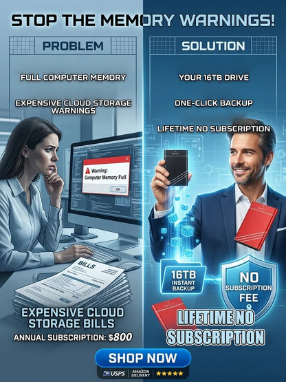 🔥High-speed SSD solid-state portable hard drive