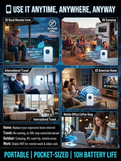 [Global Coverage, Free for Life] Boundless Portable Wi-Fi