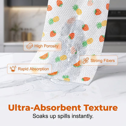 50Pcs Per Roll Reusable Cleaning Lazy Rags✨