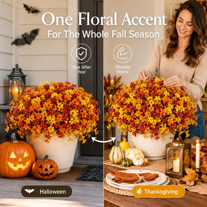 🎁  Last Day 50% OFF - Fall Artificial Flowers For Halloween &amp; Autumn Decor
