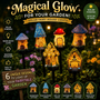 ⭐Zero Electric Bill! All Weather Fairy House Solar Garden Stake Lights