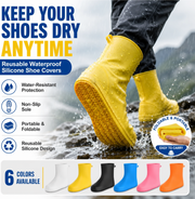 👢Stop Soaked Sneakers! Heavy-Duty Rain Shoe Covers – Anti-Slip & Fold Into Your Bag 🌧️