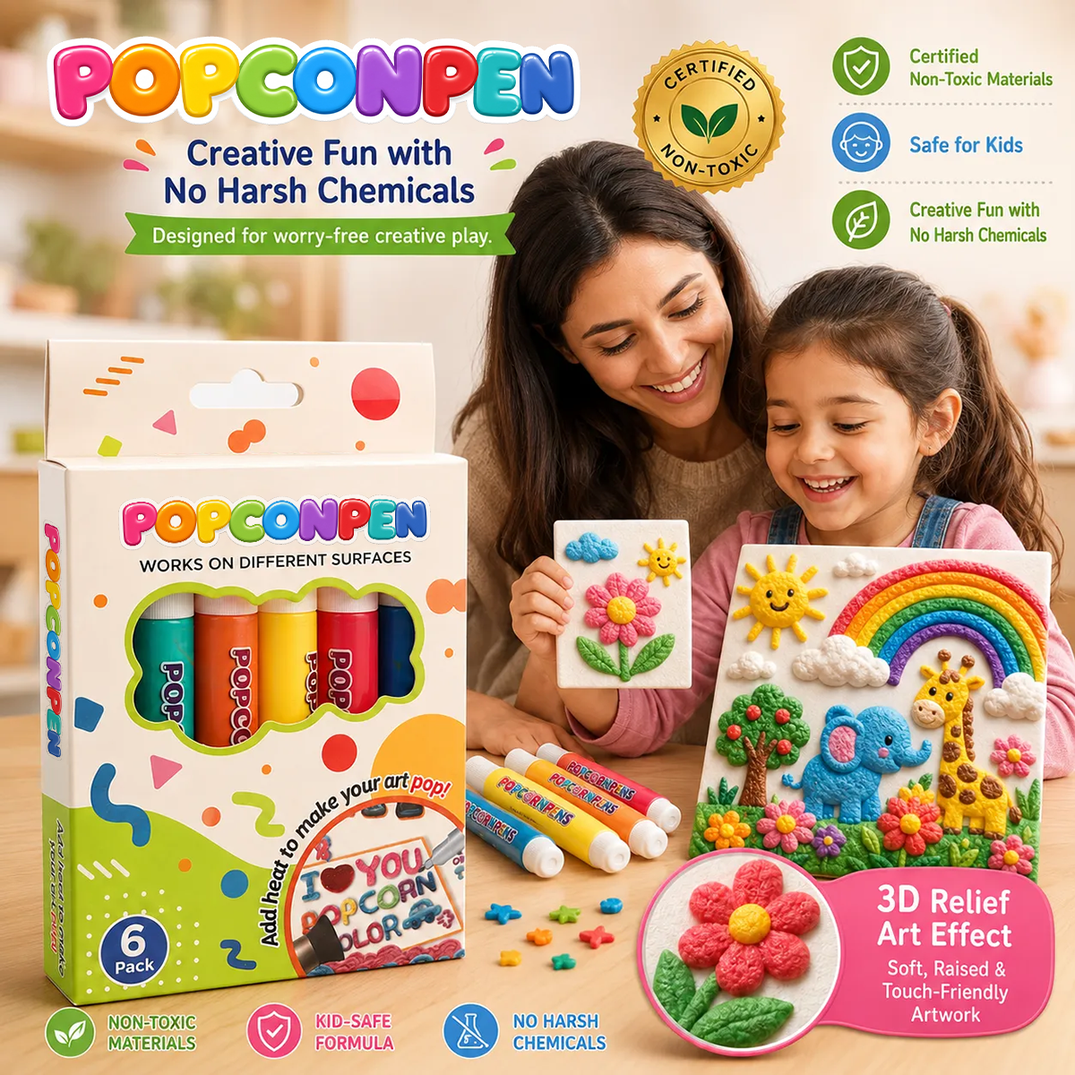 🔥Last Day Promotion 60% OFF 🖍️3D Relief Art Pen – Turn Flat Drawings Into Touchable 3D Art🪄
