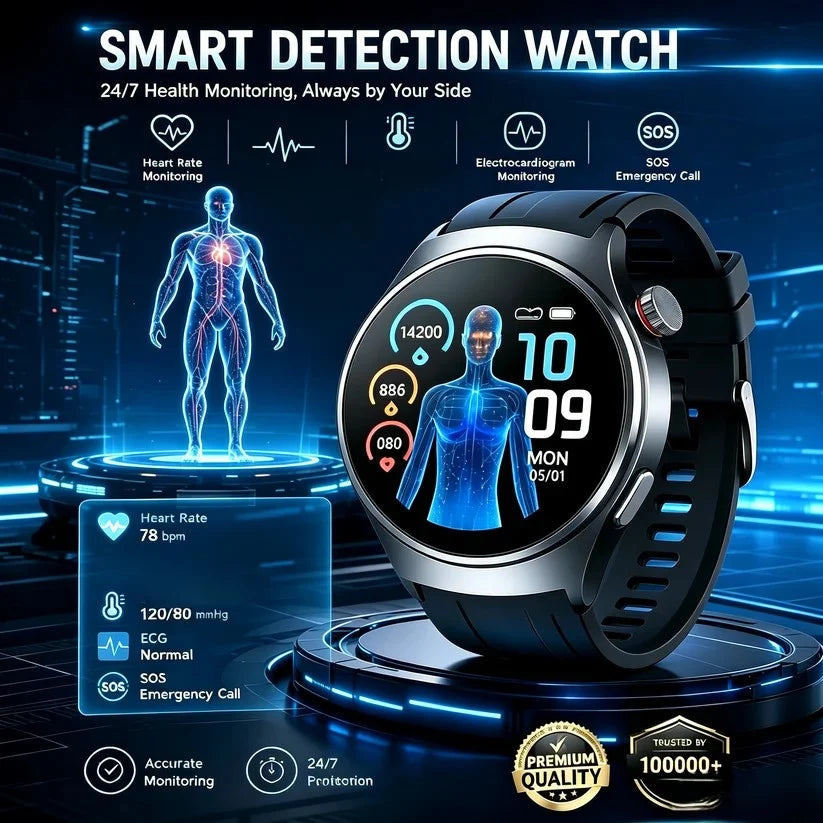 🔥Limited Time 50% OFF❤️Flagship Smartwatch for Health Protection, 24/7 Health Data Center🥰