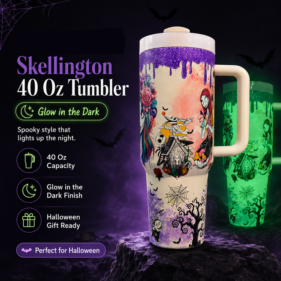 💀Halloween skeleton Tumbler