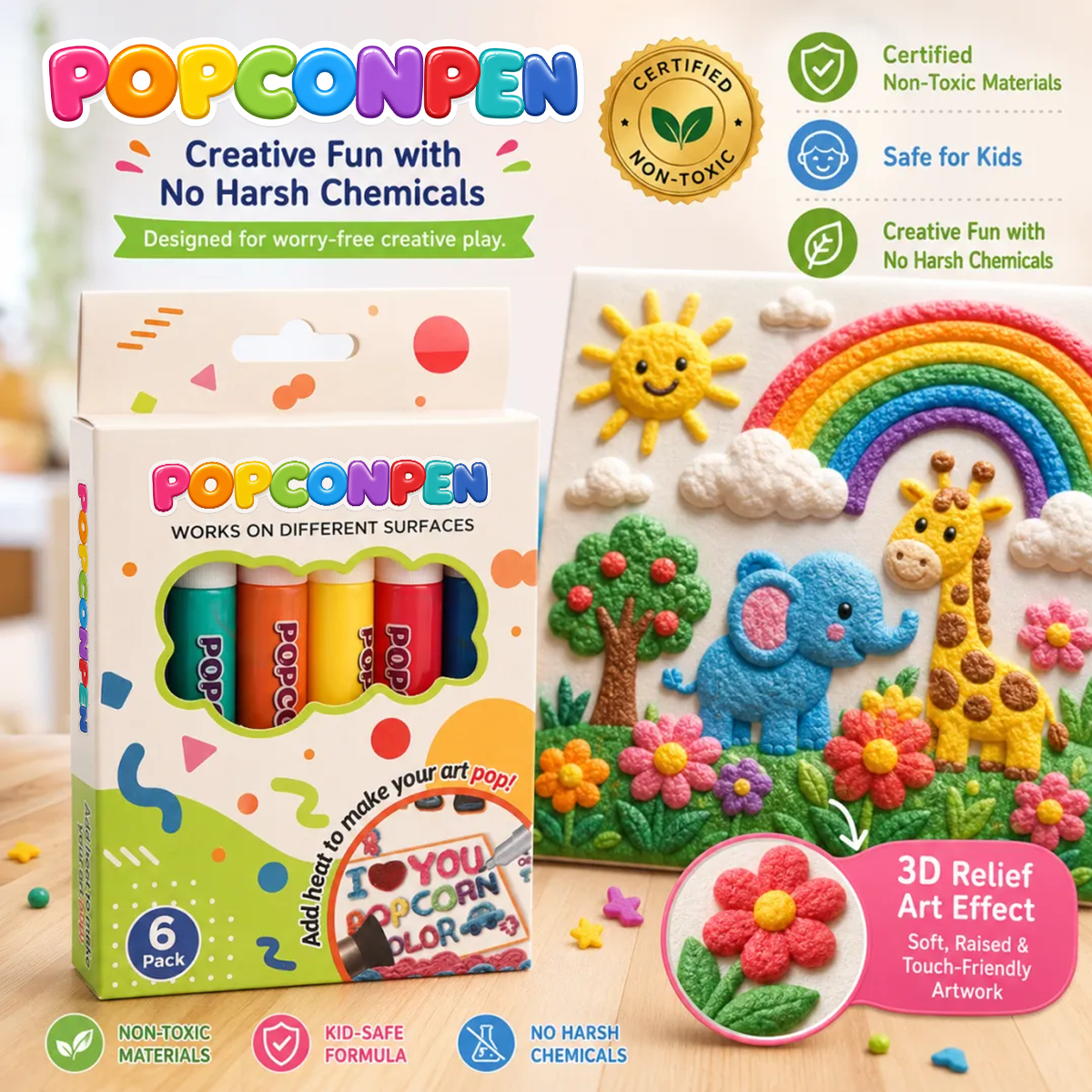 🔥Last Day Promotion 60% OFF 🖍️3D Relief Art Pen – Turn Flat Drawings Into Touchable 3D Art🪄