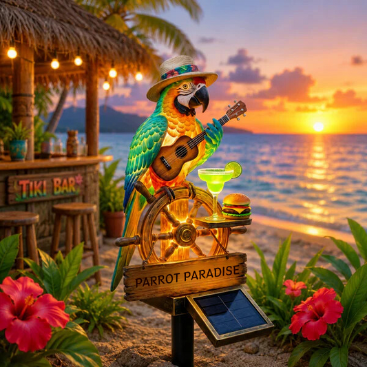 🔥Last Day 49% OFF🔥 - 🌴 Solar-Powered Parrot Garden Light