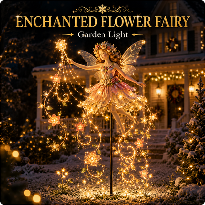 🎁Last Day 49% OFF-✨ Enchanted Flower Fairy Solar Garden Light – Magical Glowing Outdoor Christmas Yard Decor 🧚🌸