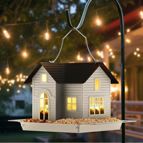 🌟Blitzverkauf – 50% Rabatt!🌟Solar-Vogelfutterhaus für Fenster mit selbstleuchtendem Licht – Tag- & Nachtbeobachtung von Vögeln🐦