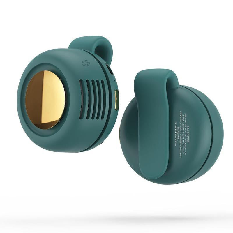Portable Silent Mini Bladeless Electric Fan with Rotating Body and Three-Speed Adjustable Silent Cooling