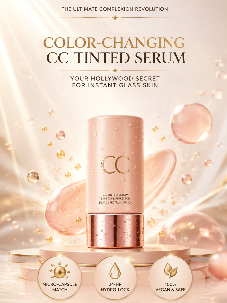 🌟 Color Changing CC Cream | SPF 50 Protection | 24H Hydration | Special Price 💧