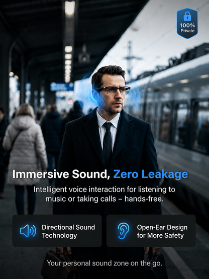 【Real-time translation, zoom, and color-changing smart glasses】Zero-error, zero-latency translation