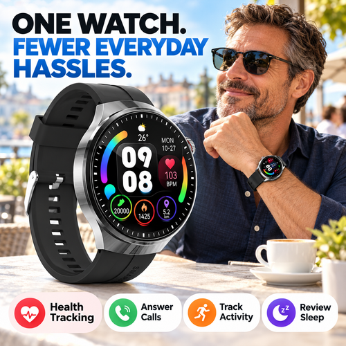 💥 Don’t Miss Out! 50% OFF 🥰 Your Everyday Smartwatch for Health & Fitness ❤️