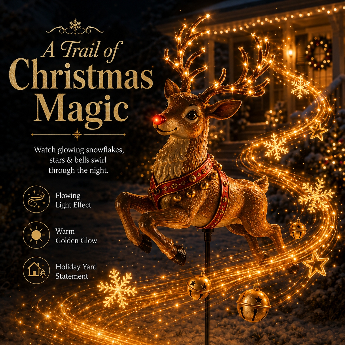 🎄Last day 50% Off🎄✨Christmas Magic Garden Collection - Transform Your Yard Into A Winter Wonderland With Enchanted Flowing Lights