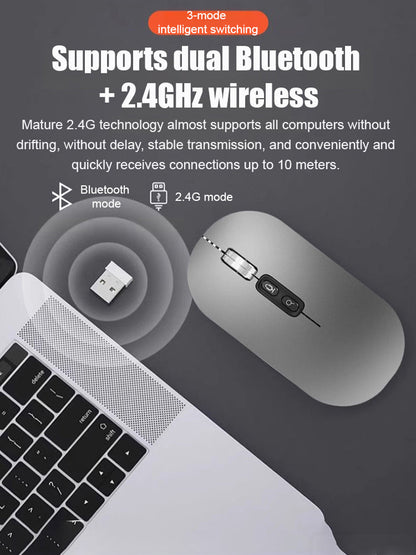 💛Smart Voice Translation and Recognition Wireless Tri-Mode Mouse💛Real-time translation of 117 languages🔥Over 50,000 units sold in North America🔥AI intelligent chip recognition🌹
