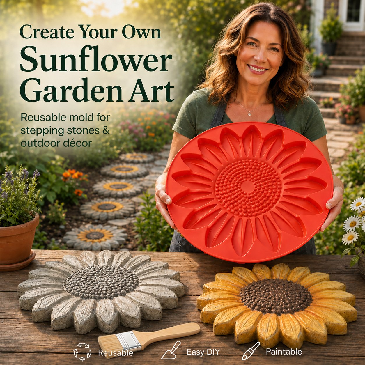 💥 LAST DAY 49% OFF - 🌻 Reusable Garden Art Mold – Make Your Garden Truly One of a Kind (📦Buy 2 Free Shipping)