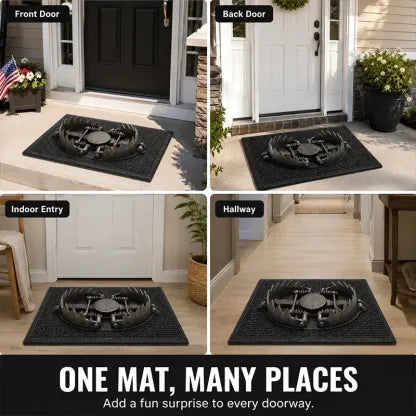 😂 3D Bear Trap Illusion Doormat