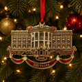 🔥Last 30pcs✨🔥White House Christmas tree ornaments