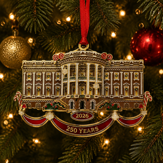 🔥Last 30pcs✨🔥White House Christmas tree ornaments