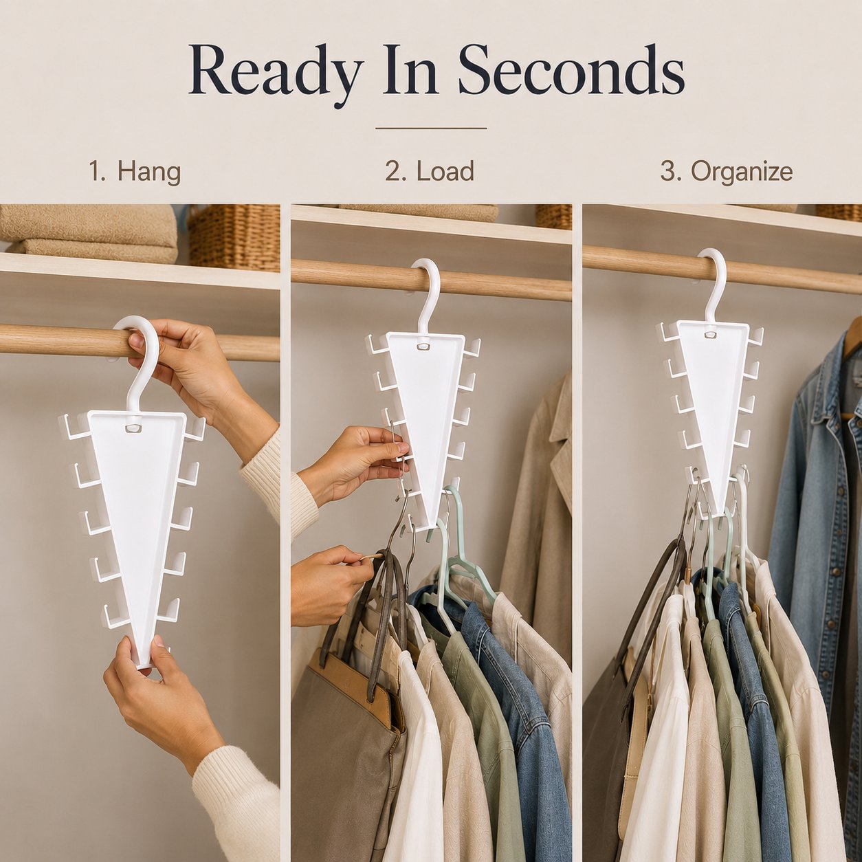 🔥🏷️Buy More, Save More (Up to 40% OFF)🔥 - 👗 Multi-Layer Closet Space Saver Hanger