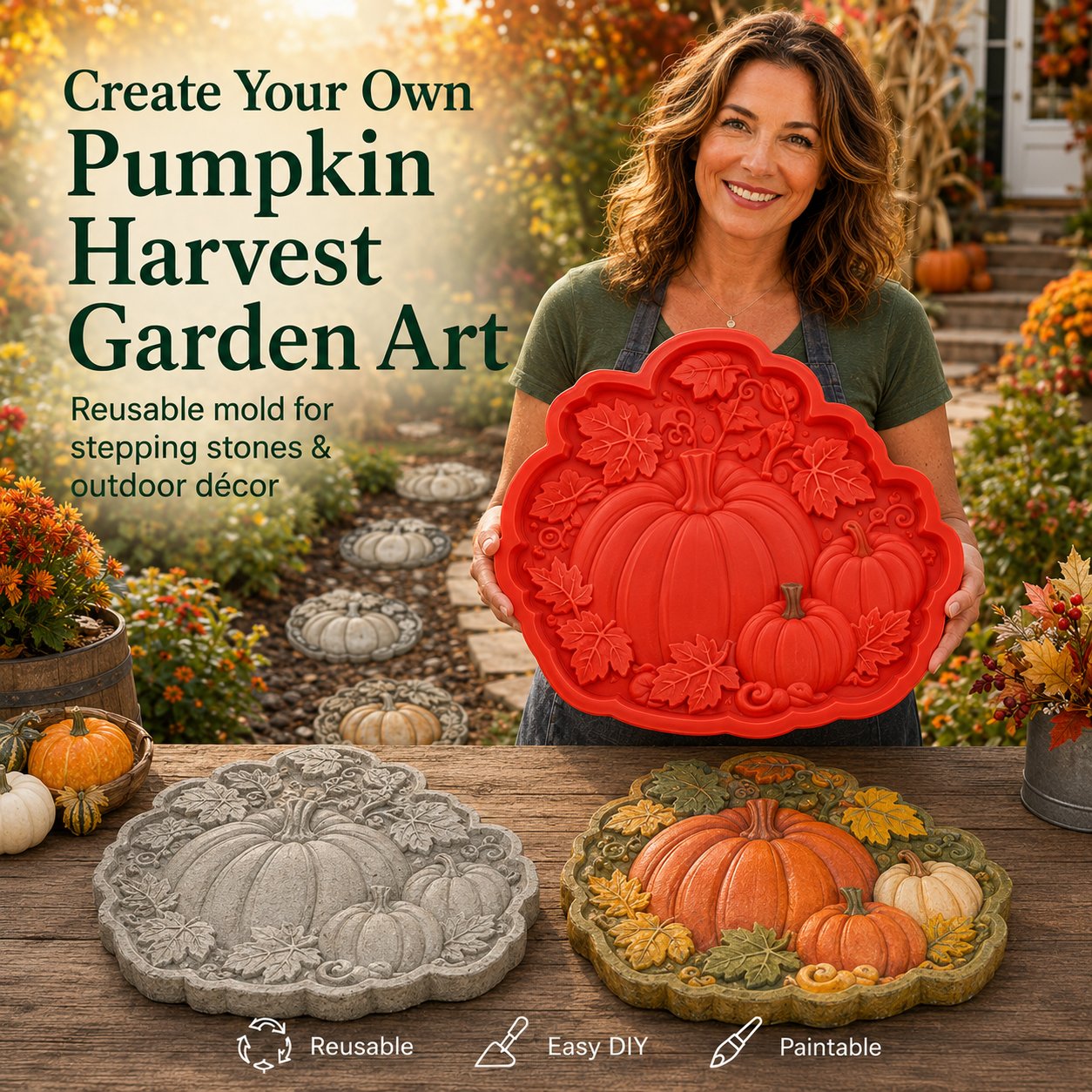 💥 LAST DAY 49% OFF - 🌻 Reusable Garden Art Mold – Make Your Garden Truly One of a Kind (📦Buy 2 Free Shipping)