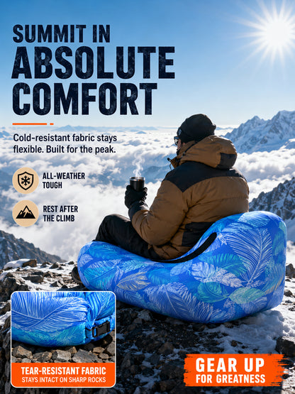🏕️ Zero-Gravity Lounger | 3S Wind Setup | 400lbs Support | Pocket-Sized | Ergonomic Headrest 🌊