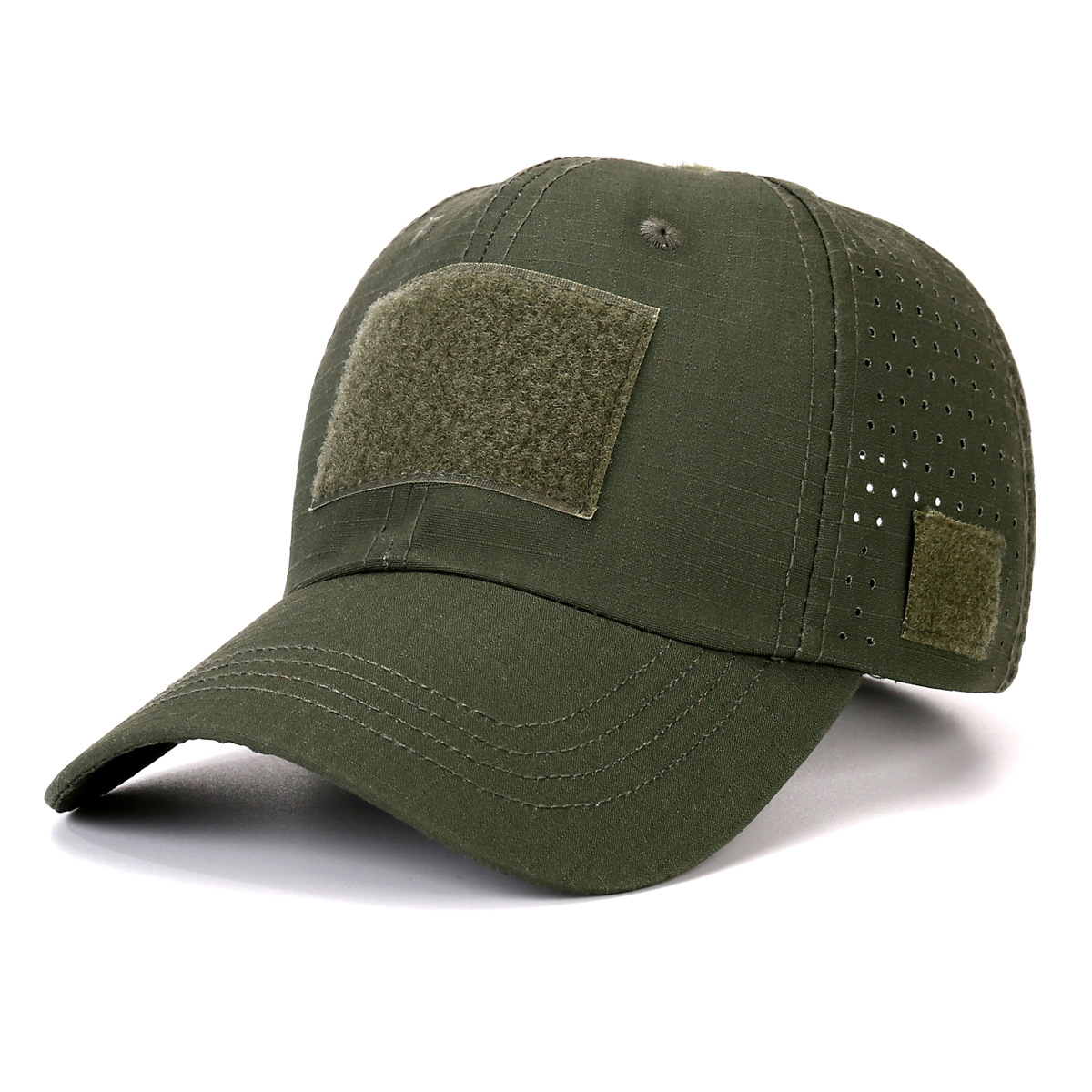 Tactical Baseball Cap with Patch — Breathable Ripstop Hat, Adjustable Fit, Hook & Loop Panels.