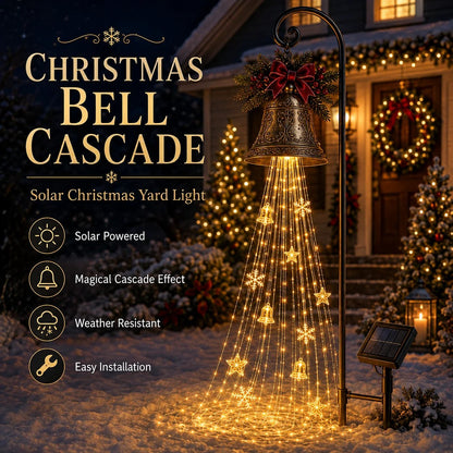 🔥Buy 2 Get 20% OFF🔥🎄 Christmas Bell Cascade Solar Yard Light✨