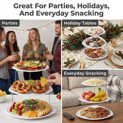 Foldable Pop-Up Snack Serving Trays