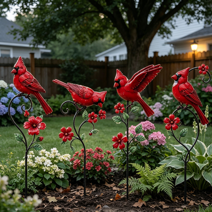 🐦 Red Cardinal Garden Stake Decoration – Bring Vibrant Color & Timeless Charm to Your Garden