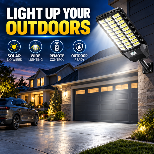 ⏰Limited Time 50% OFF☀️ Ultra Bright Solar LED Street Light System✨ Solar-Powered & Energy-Saving