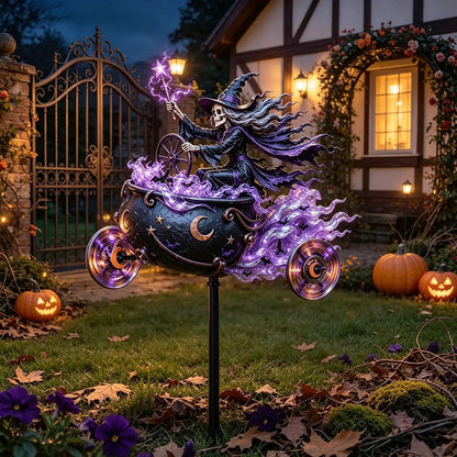 🎃 Halloween Motorcycle Garden Windmill 🏍️