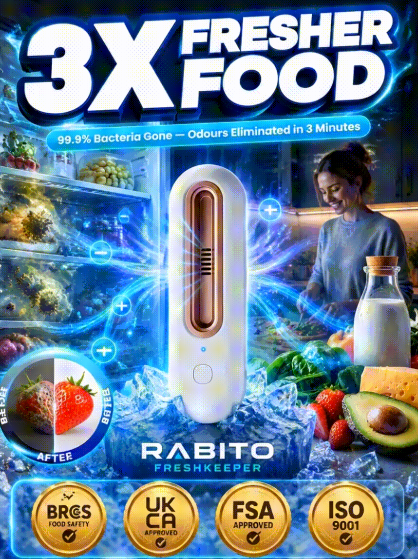 🔥Smart Fridge Purifier & Deodorizer | Keep Food Fresh 3X Longer — Last 50 Units at 50% OFF!