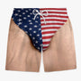 Custom Funny Patriotic Men Swim Trunks - Personalized Summer Vacation And Travel Gifts For Men - Freedom And Chill