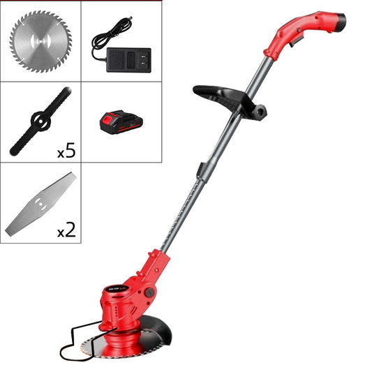 🌿 Lightweight Cordless Grass Trimmer Quiet 9000 RPM Powerful Long Battery Life Foldable Easy Storage