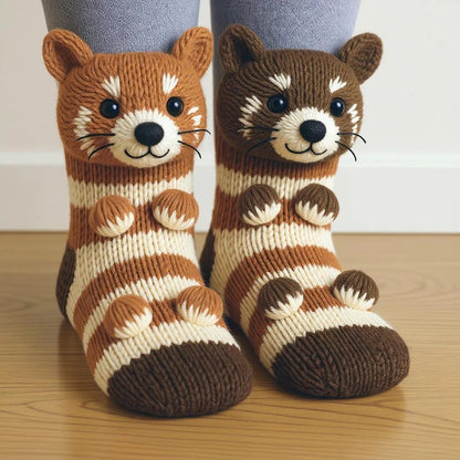 🎅Limited Sale 53% Off 🎄3D Knit Animal Socks