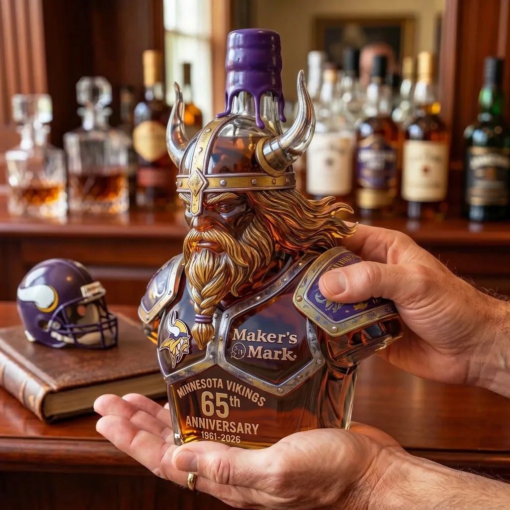'God of War of the North' 3D Bust-Shaped Whiskey Bottle