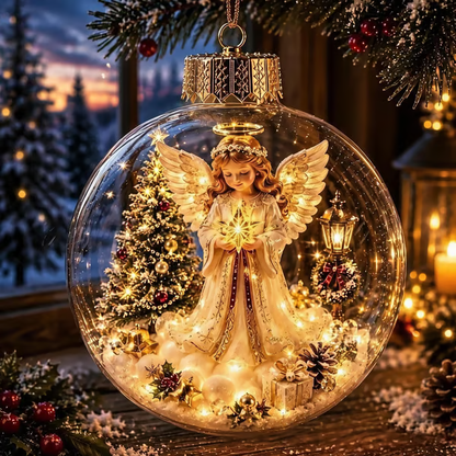 🔥LAST DAY 50% OFF - 🎄Glowing Christmas Diorama Ornament – A Tiny Winter World in Your Hands