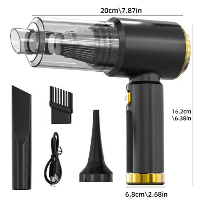 🚀 3-in-1 Car Vacuum: 3s to Clean & Inflate, No more messy seats!
