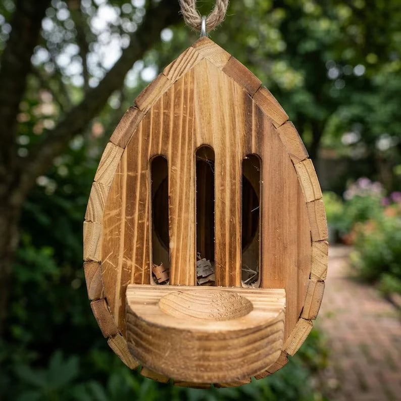 🔥 LAST DAY 50% OFF - 🦋 Handmade Butterfly House with Feeder Station