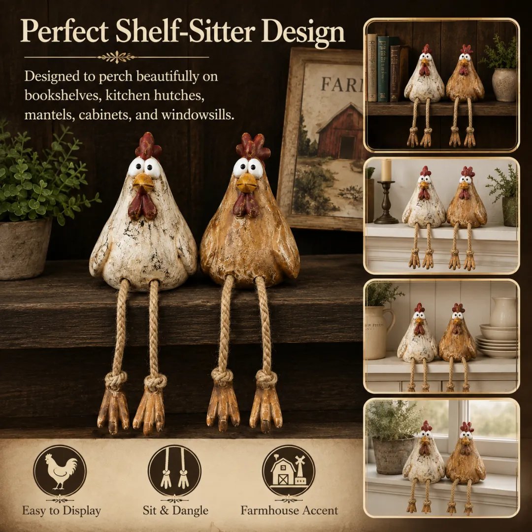 🎁Whimsical Farmhouse Flock Figurines — Charming Animal Pairs for Cozy Country Homes