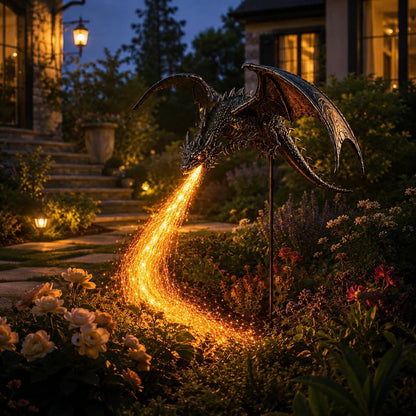 🔥 47% OFF | Solar Fire-Breathing Dragon Garden Stake Light 🐉