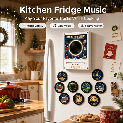 💽Christmas Magnetic Music Player Set Magnets for Refrigerator