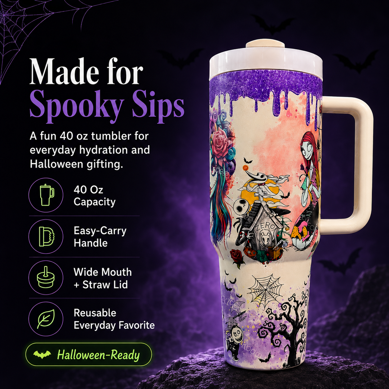 💀Halloween skeleton Tumbler
