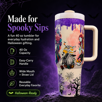💀Halloween skeleton Tumbler