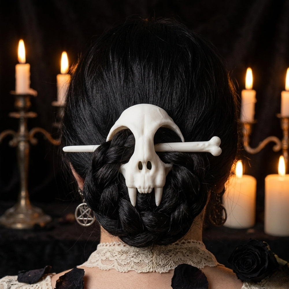SkullPin™ | Skull Hair Holder Clip