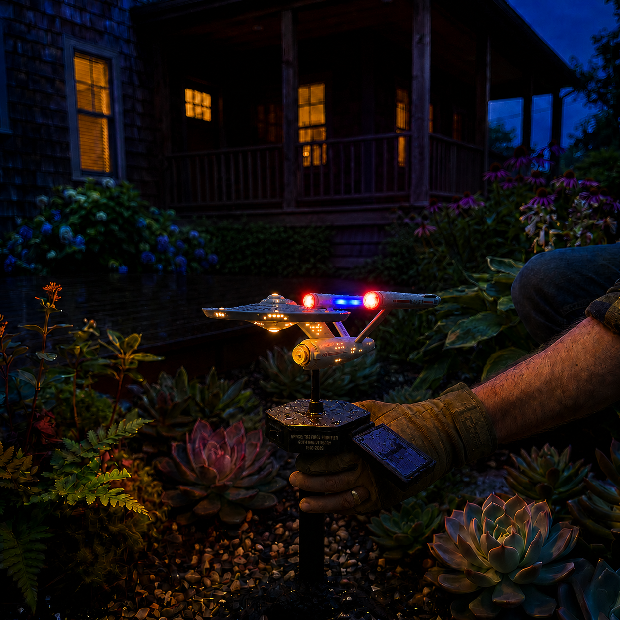 🌌 TODAY ONLY—💥 Now Only 48% of the Original Price| Sci-Fi Starship Solar Garden Light
