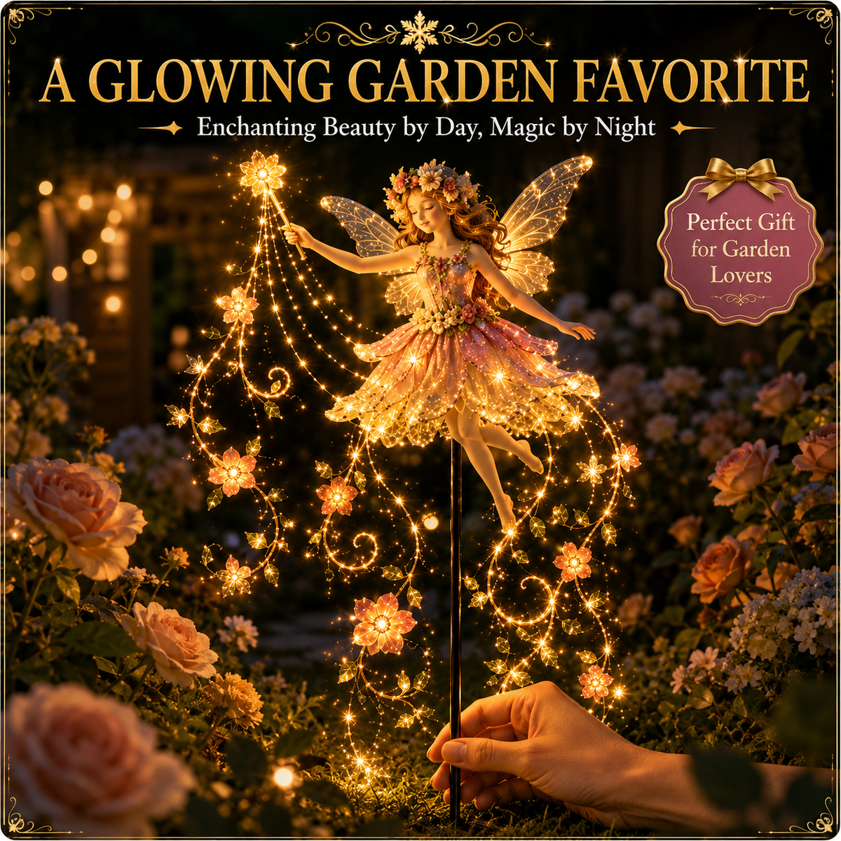 🎁Last Day 49% OFF-✨ Enchanted Flower Fairy Solar Garden Light – Magical Glowing Outdoor Christmas Yard Decor 🧚🌸